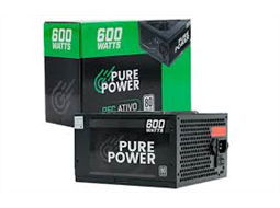 FONTE 600W 80 PLUS PURE POWER