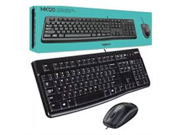 KIT TECLADO E MOUSE LOGITECH COM FIO